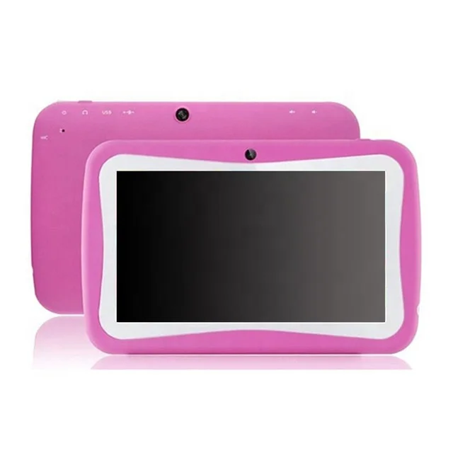 

Games tablet pc for kids android 4.4 OS with Silicone case, Black;white;pink;red;purple;blue