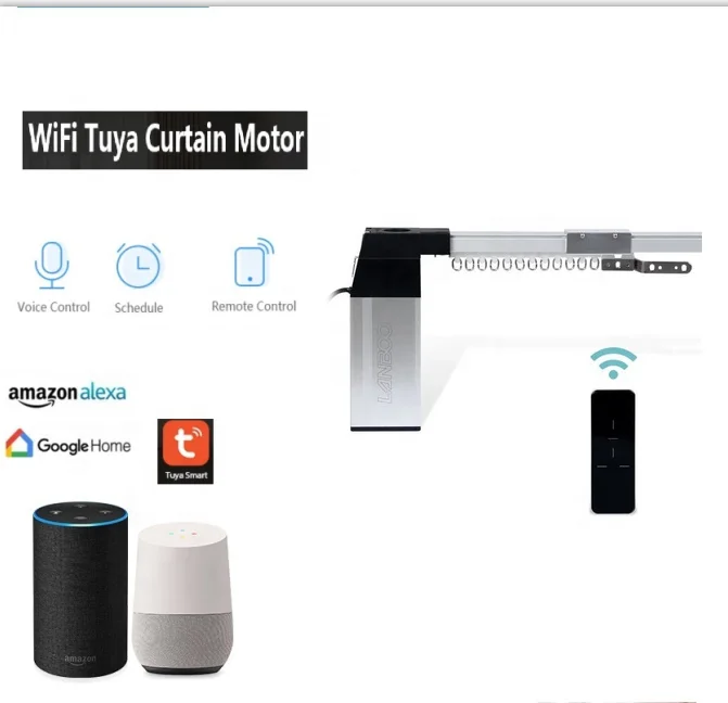 
Electric Curtain Motor, automatic curtain track and remote controlling and automatic limit 