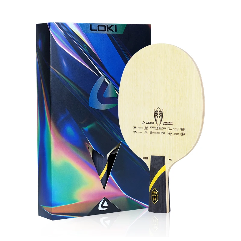 

Loki KIRIN 7 Ping Pong Racket Blade Newly Upgraded 5Ayous+2Limba Carbon Fiber Professional Table Tennis Blade