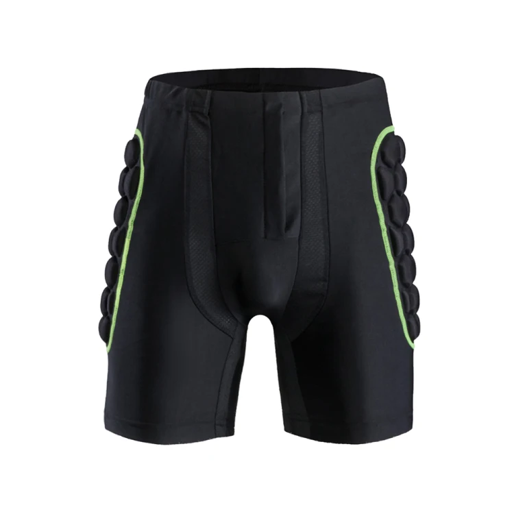 

Black Ski / Snowboard / Ice Skating Protective Padded Shorts Sports Basketball compression men Impact shorts