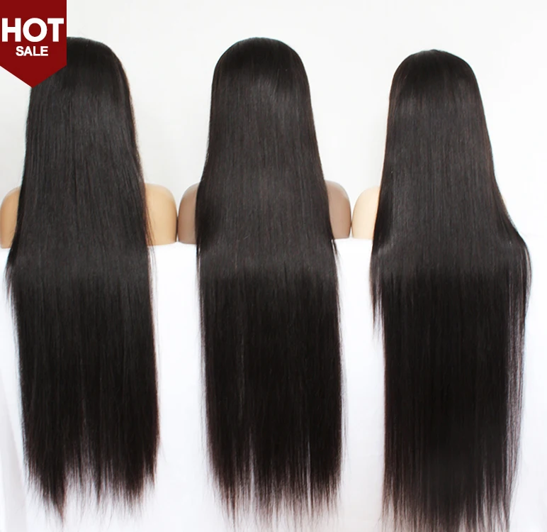 

Wholesale Raw Straight Wig Vietnamese Unprocessed virgin Human Hair invisible Lace Frontal Wigs Silk Straight Wave Wig