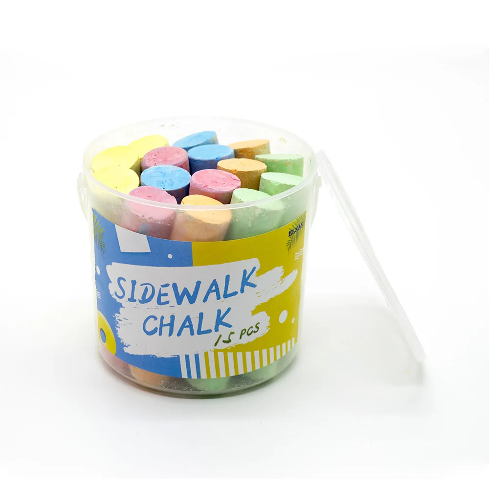 
15 Pcs Barreled Big Sidewalk Chalk For Kids 