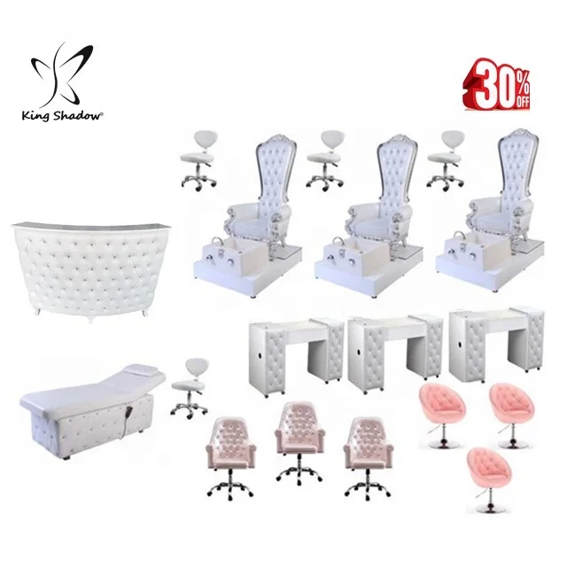 
30% off beauty manicure tables nails salon furniture package pedicure chair nail table with vacuum  (60306897360)