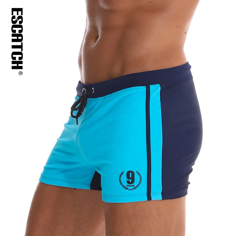 

Hot Swimwear Men Breathable Swimsuits Man Swim Trunks Boxer Briefs Swim Suits Beach Shorts, Can be solid color or print as your design