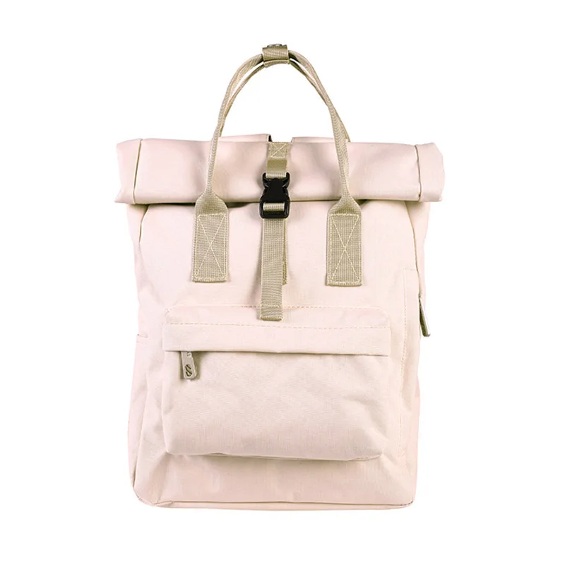 

Nylon Canvas PVC Plastic Kids Leather Backpack Glitter Foldable Chair Backpack Ring Key Backpack, White, pink, brown, customized