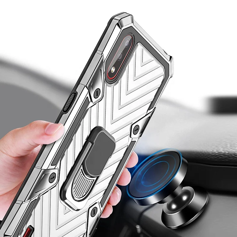 

Best price Ring Holder Phone Case For Samsung galaxy A01 Military Back Cover, Black, red, rose gold, silver, army green, blue, green