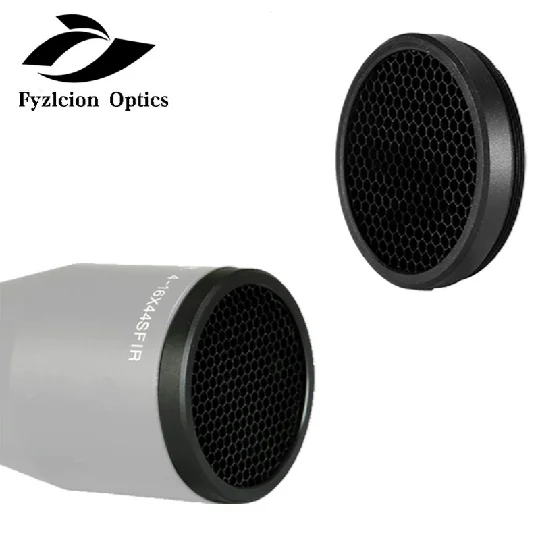 

Anti-Reflection Sunshade Scope Protective Cover Mesh 44MM/50MM/56MM Cover for Optic Scope, Black