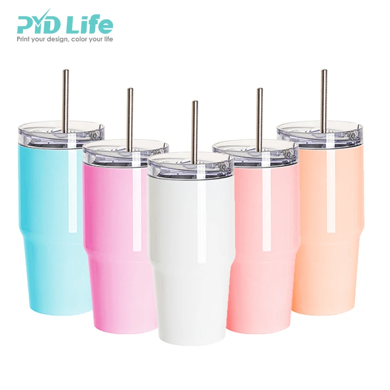 

PYD Life 20oz Custom Double Wall Stainless Steel Vacuum Cup Blanks Sublimation Travel Coffee Mug Yetys Stanley Tumbler with Lid