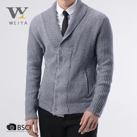 

MOQ 2PCS v neck cardigan men's clothing sweater with pockets