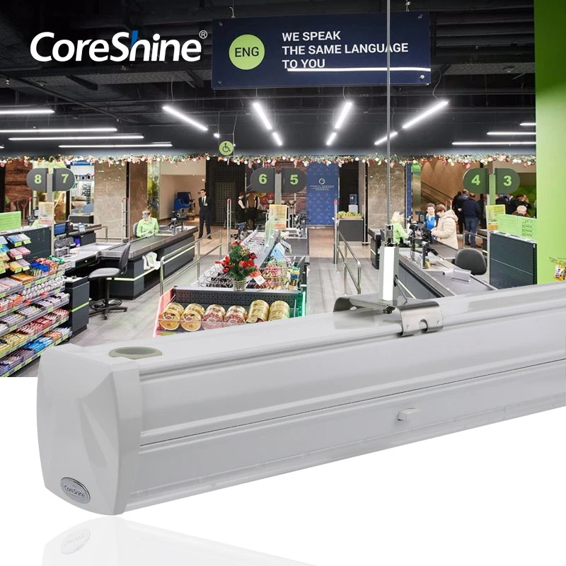 Coreshine supermarket linkable led track linear light solutions