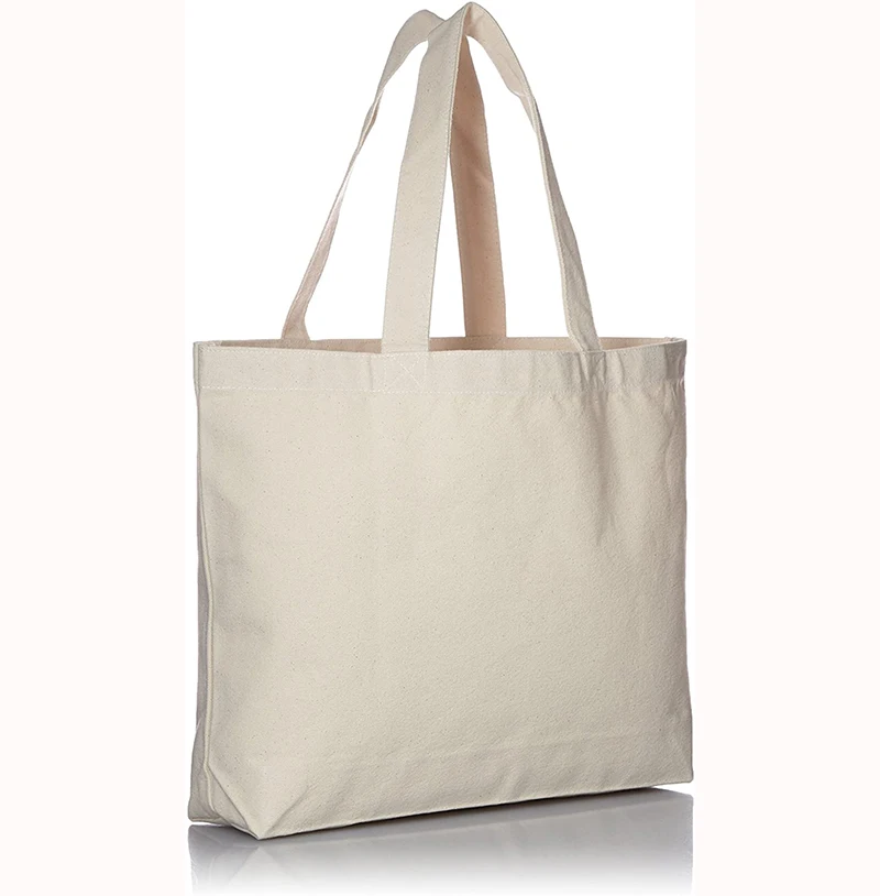 

Heavy-duty market foldable canvas bag OEM logo thick washable eco-friendly wholesale custom canvas bag