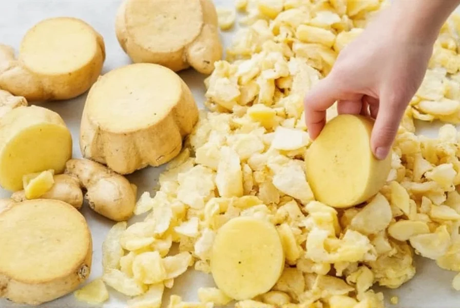 Different methods for storing ginger root in glass containers