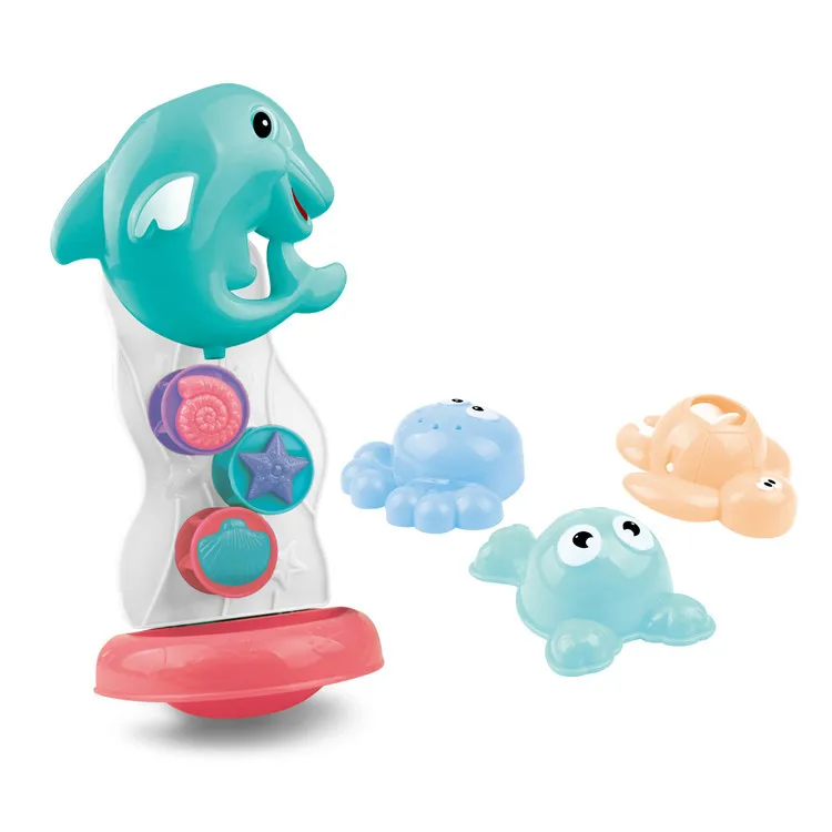 
Baby floating plastic toy fish dolphin for infant bathroom 