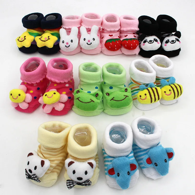 

New Winter Animal Lovely Cartoon Baby Socks Shoes Cotton Newborn Booties Unisex Infant Kids Boots 9-11M, As shown in the figure