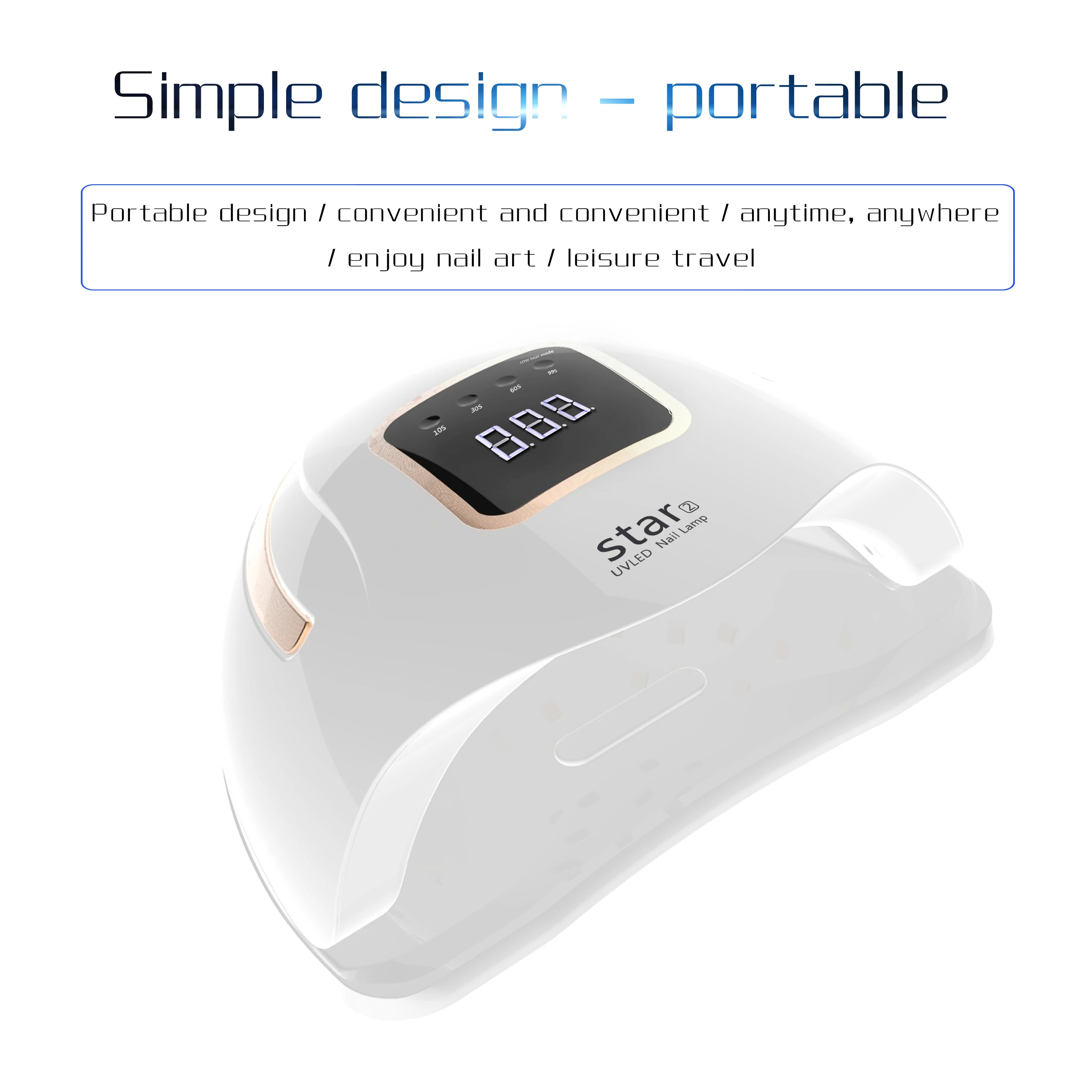 Uv Nail Lamp Ponceuse Make Profesional Sterilization Nails Eu Kenya Manual Led Two Handed Gel Strip Oem Trolley For