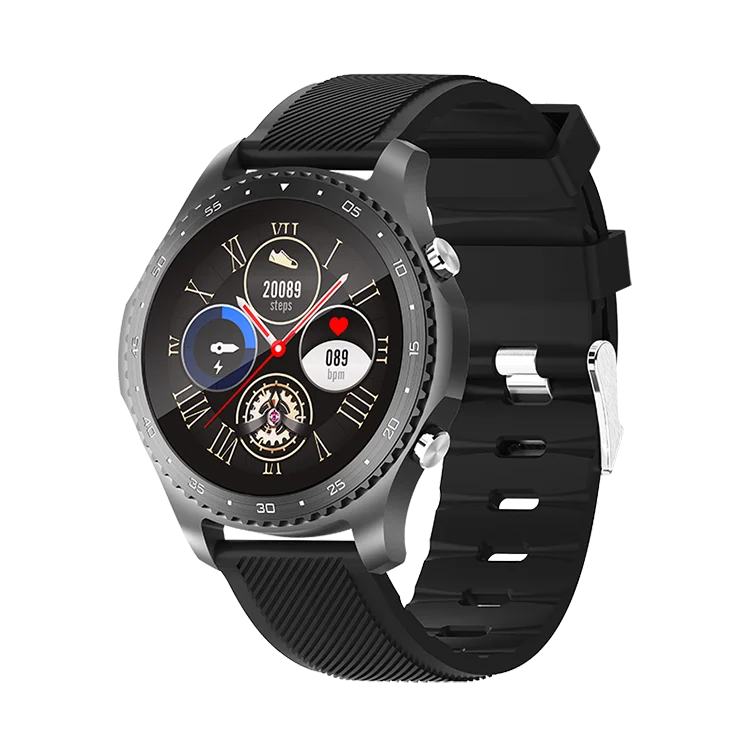 

2021 Amazon Top Seller Round Smart Fitness Watch Heart Rate Monitor Digital Watch Bracelet Sports Smart Watches IP67 Waterproof