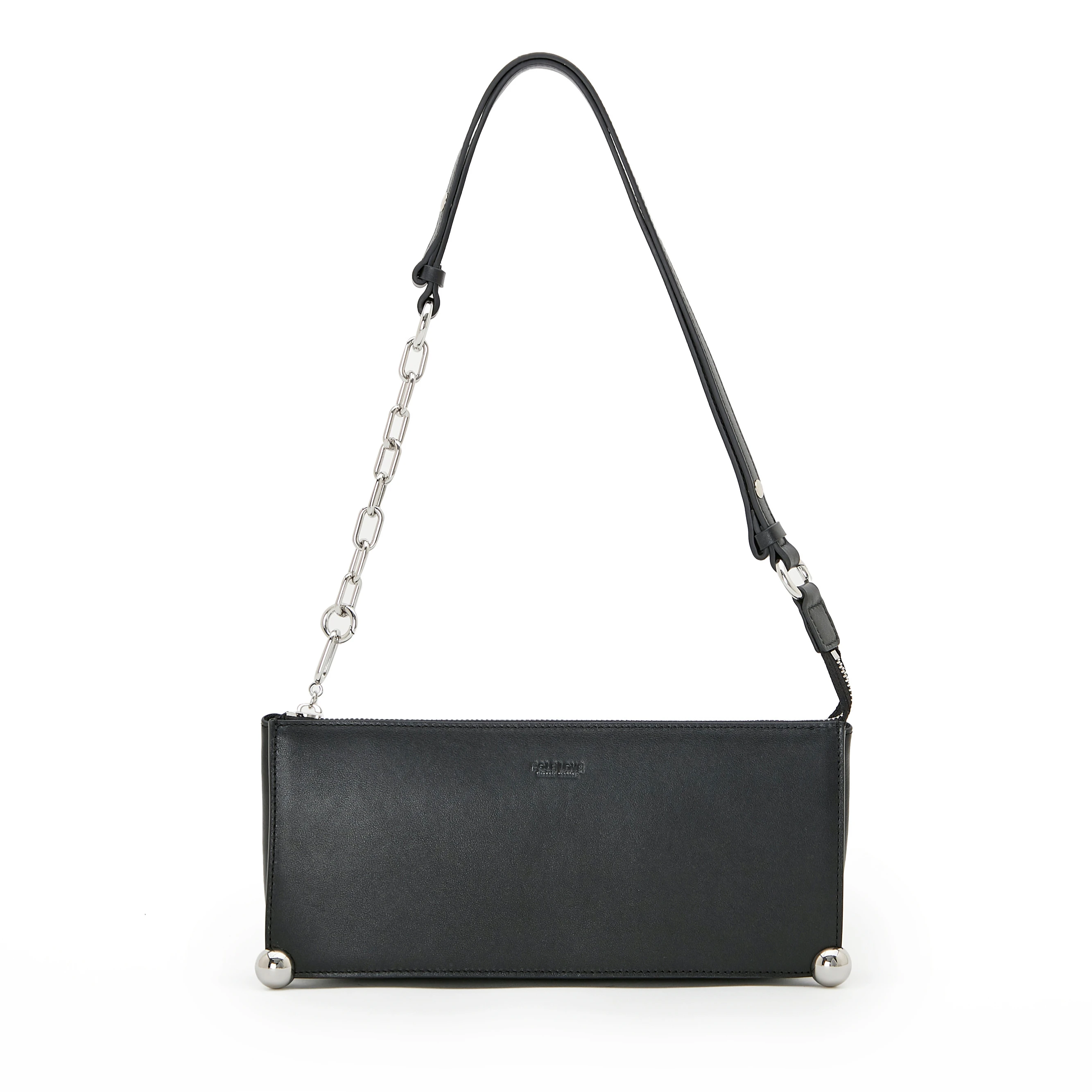 

custom shoulder bag fashion handbags natural cowhide underarm women bags, Black