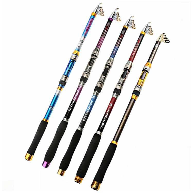 

2.1m 2.4m 2.7m 3m 3.6m Carbon Fiber Rod Telescopic Sea Fishing Rod