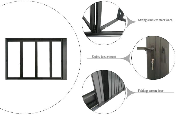 aluminium bifold folding door