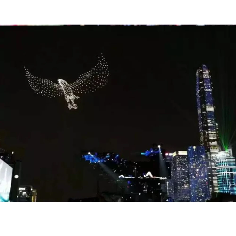 

HS-001 customize show swarming drone UAV programmable drone for light show Drone projects customization with base training, Black/red/any color can be customized