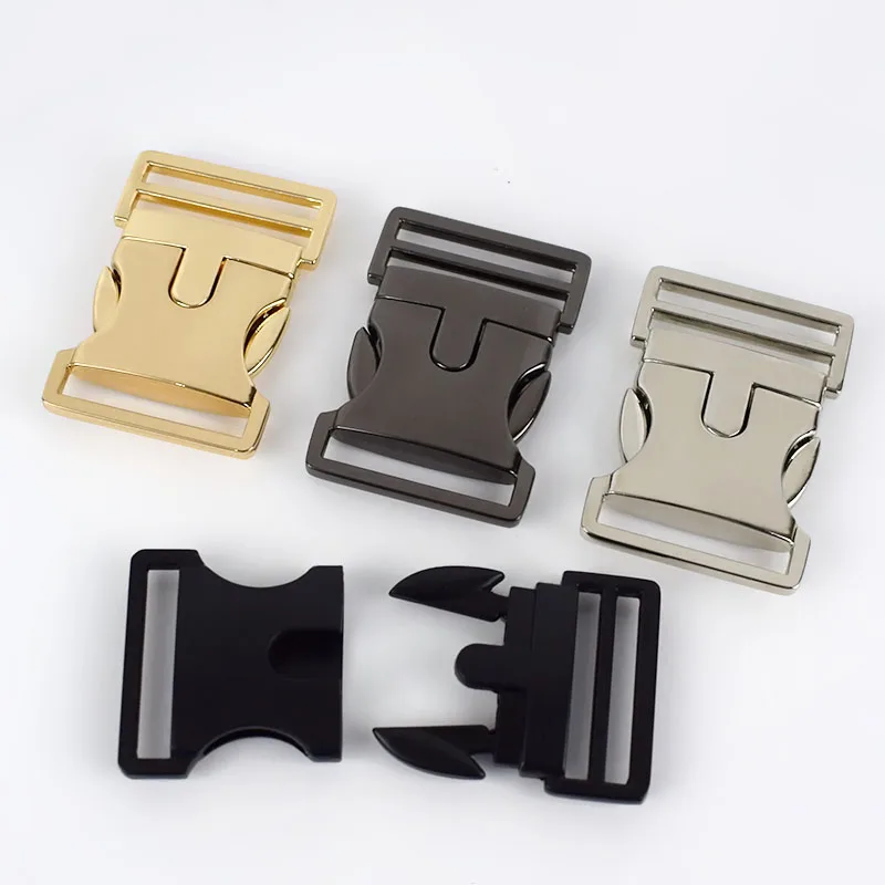 

MeeTee AP312 30mm Backpack Strap Belt Buckle Alloy Quick Release Buckle for Luggage Schoolbag Spring Clip Clasp Buckles