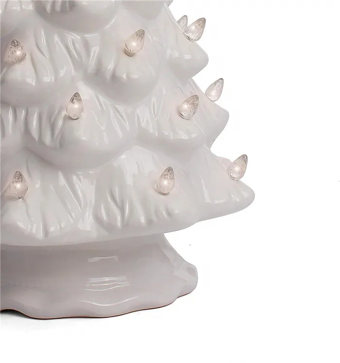 Ceramic Christmas Tree Tabletop Christmas Tree With Lights (15.5