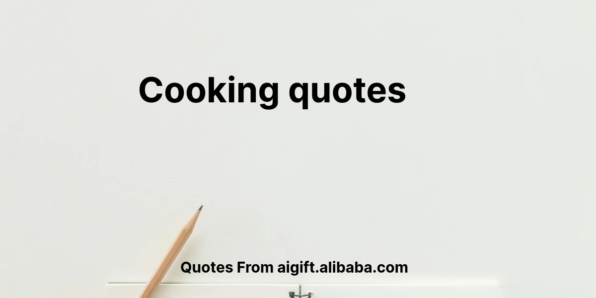 cooking quotes