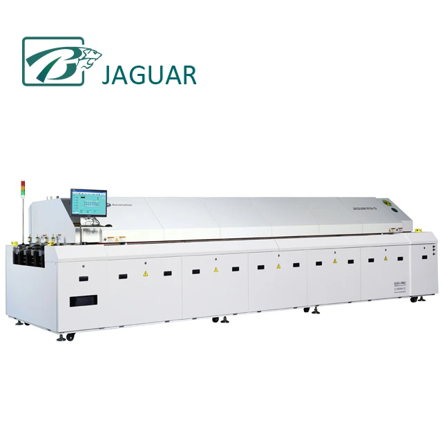 JAGUAR Lead Free Reflow Oven 12 Heating Zones For LED light and PCBA