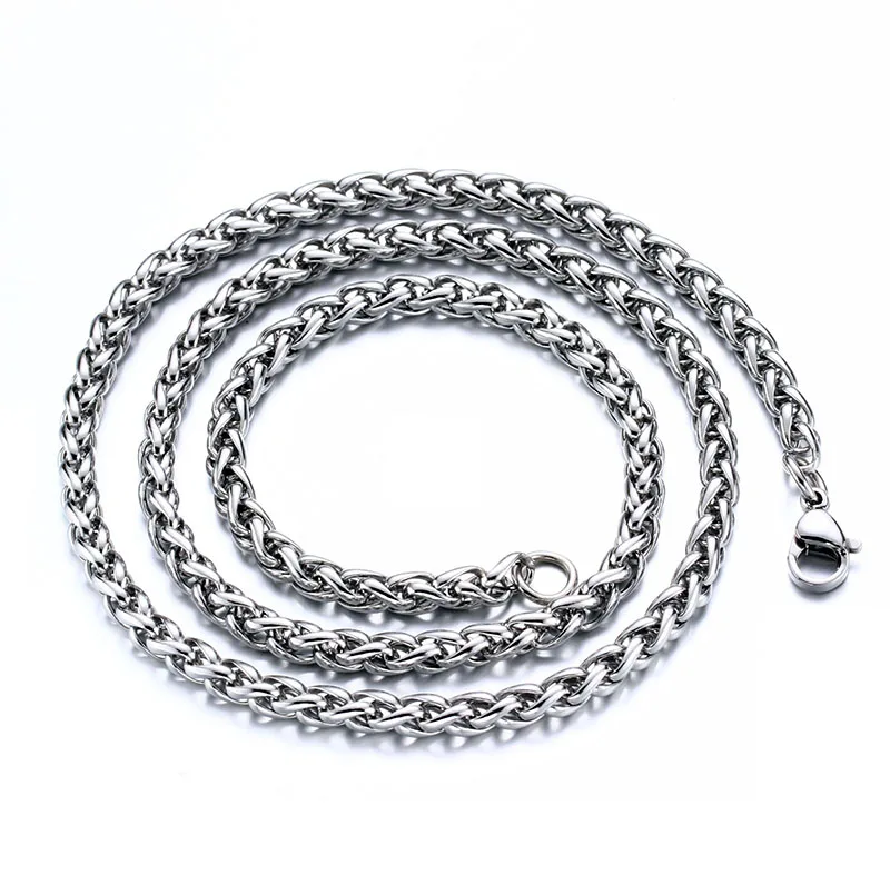 

Fashion Design Wholesale Sliver Accessory Jewelry Stainless Steel Chain for Men, Silver