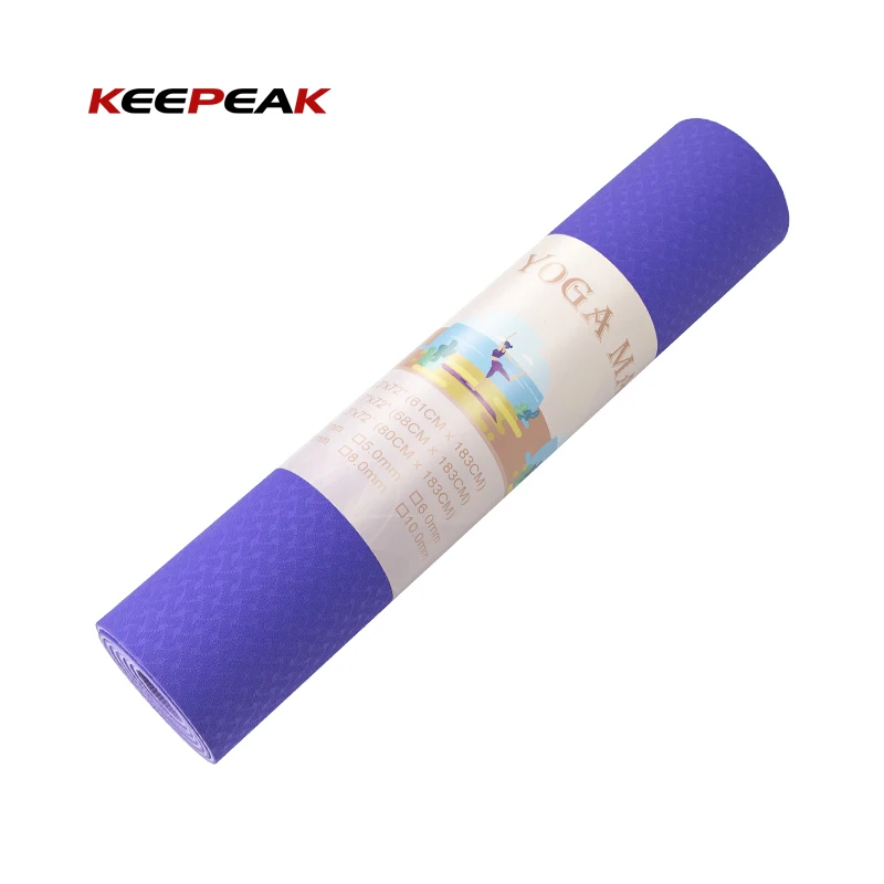 

Factory Direct Sales Customizable Printing Logo 6mm Thick Yoga Mats for Fitness, 12 regular colors