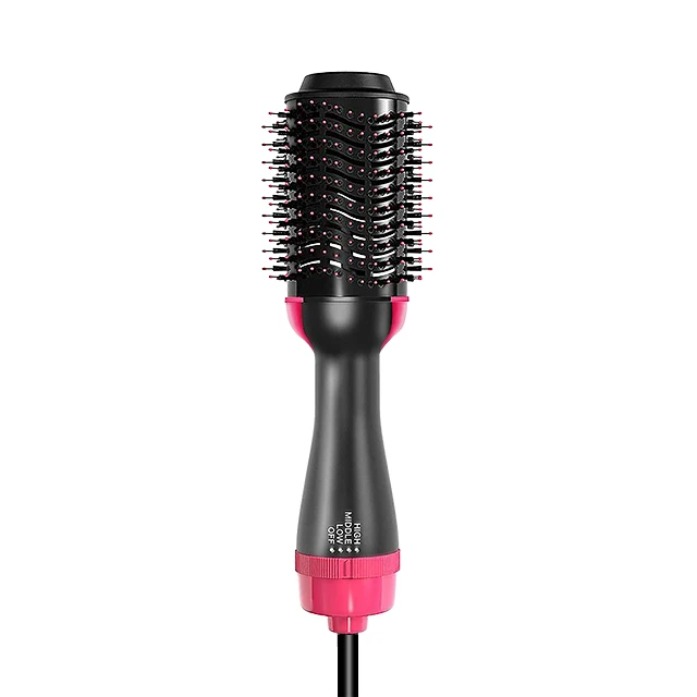 
one step hair brush blow dryer hot air brush rotating styler with 110v and 125v wholesale 
