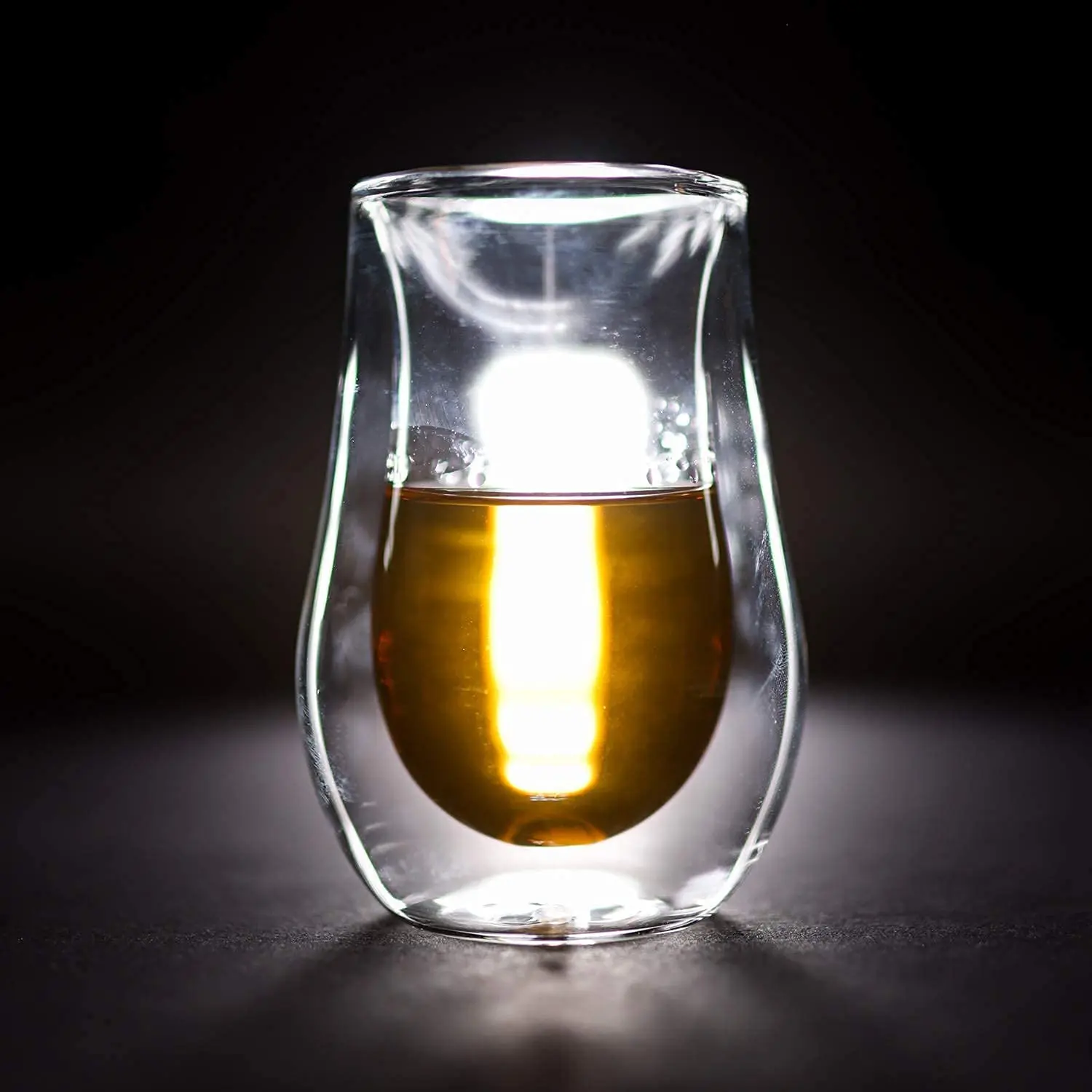 

Double wall whisky glass a gift for whisky lovers, Transparent