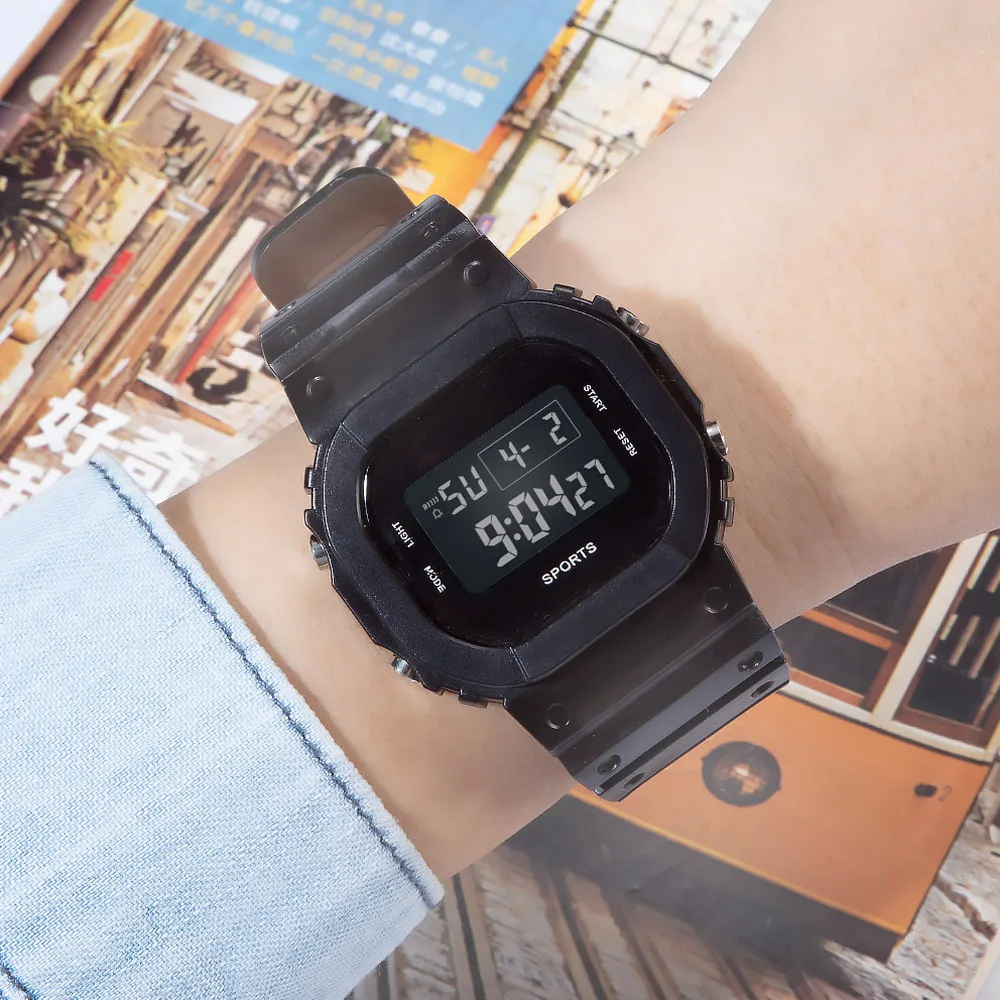 古董女士数码连衣裙手表电子运动超薄彩色数码腕表运动数码手表在线