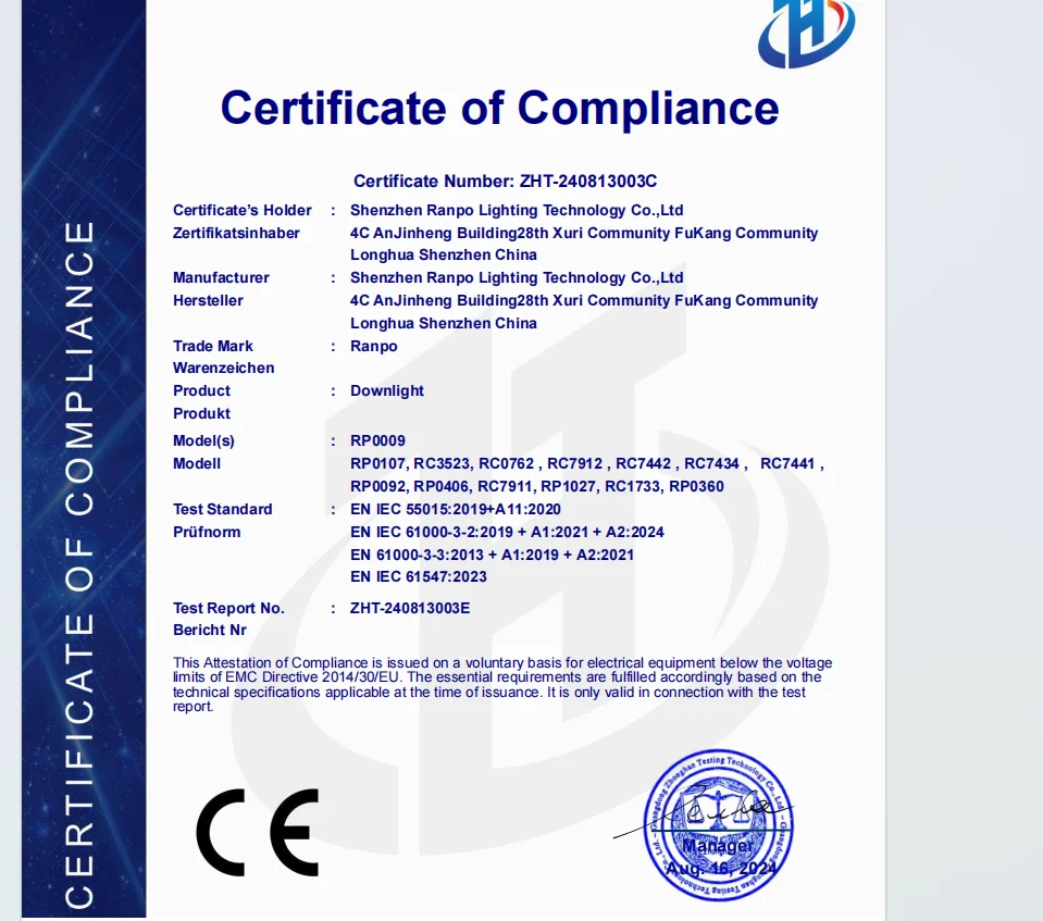 CE Certificate