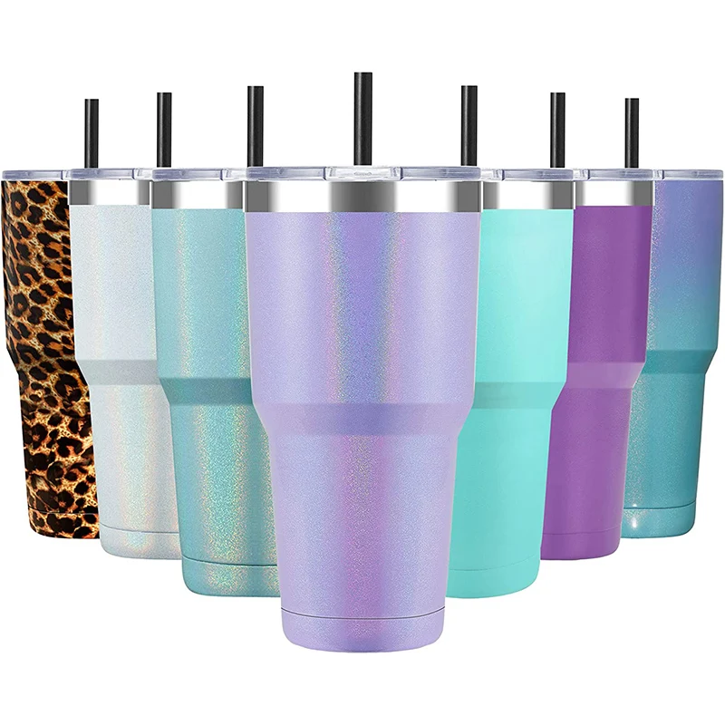 

Different Colors Available Stainless Steel Double Wall Insulated Travel Coffee Tumbler Cup 30oz, Customized