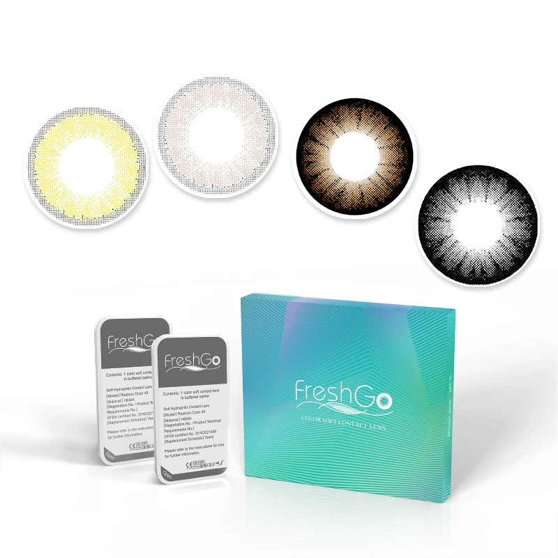 

Freshgo Glass Ball Wholesale Yearly Natural Looking Colored Contact Lenses 1 Year Eye Lenses Contacts