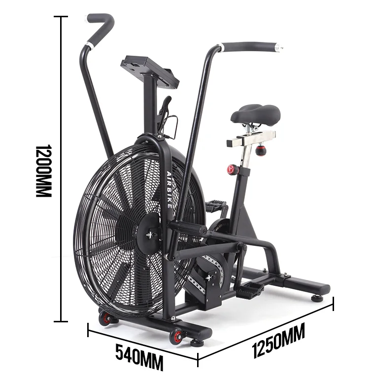 

China Manufacture Indoor Gym Fitness Air Exercise Air Bike, Factory Price Gym Crossfits Fan Bicycle Air Spinning Bike