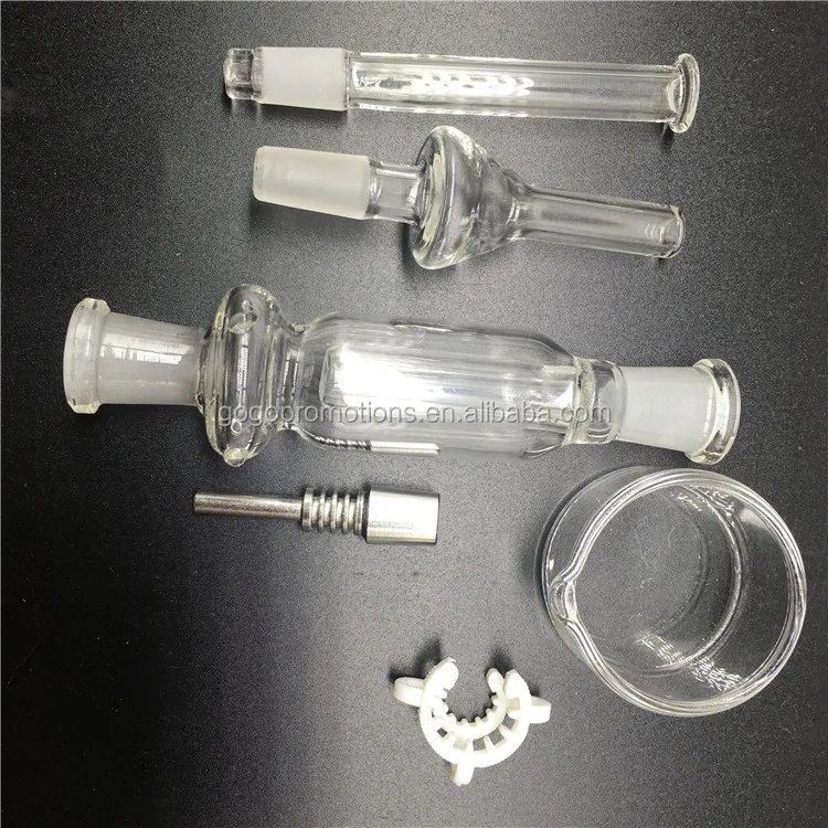 

water smoking glass pipes collector with TI or Steel nail for oil burn pipe