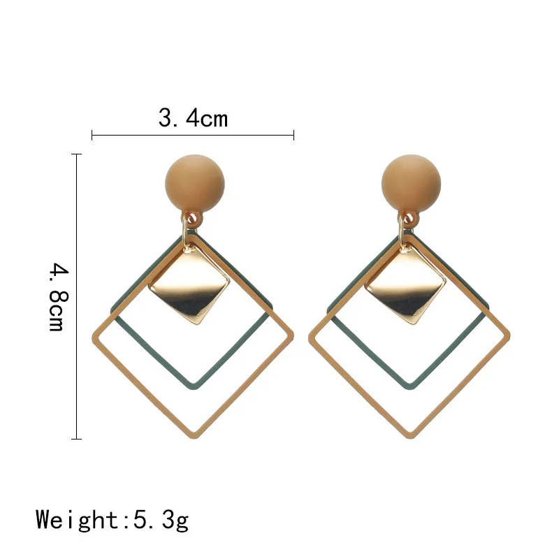 

Diamond hollow shape simple style earrings female jewelry classic party earrings