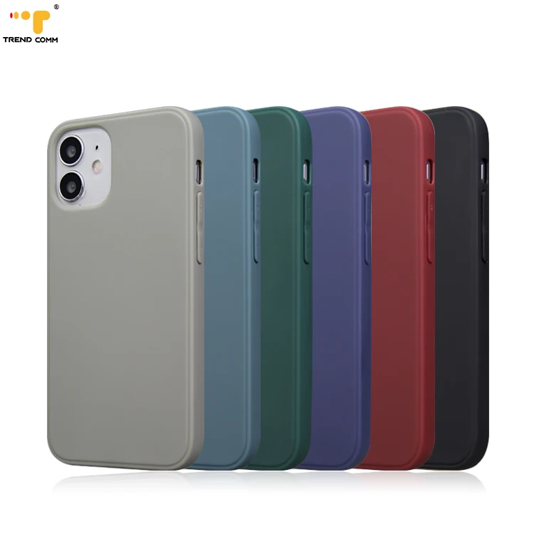 

2021 Wholesale Soft TPU Cell Phone Cover Rubber Coating For iPhone 12 Silicone Case