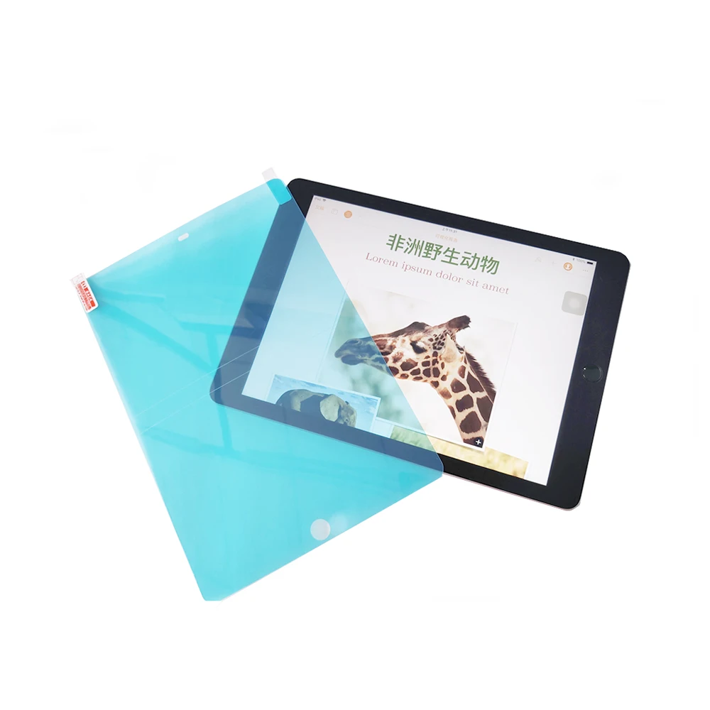 

9.7 Inch Tablet Used Anti Glare PET Drawing Like Paper Film Sketching Painting Paper Feel Screen Protector For Ipad, Transparent