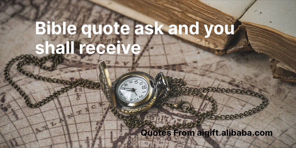 bible quote ask and you shall receive