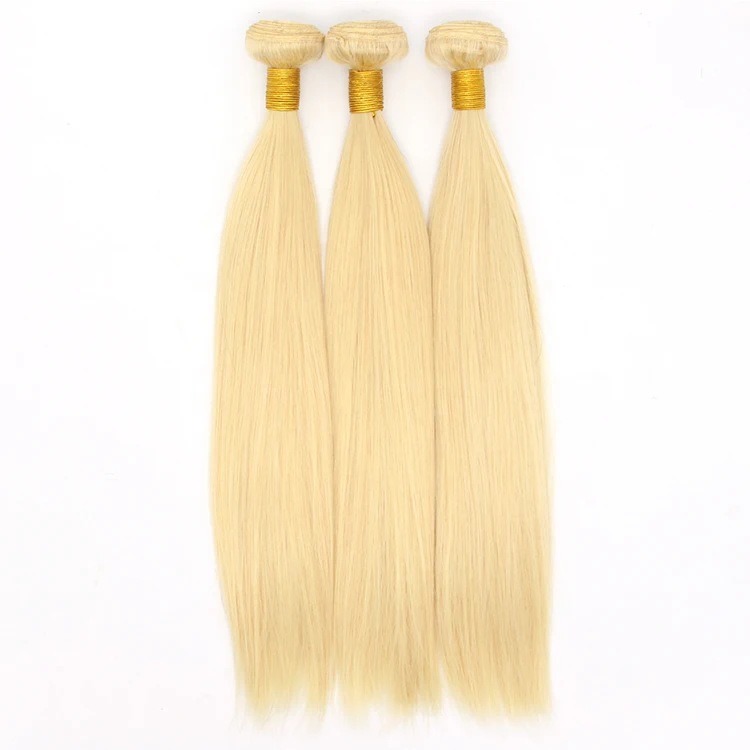 

Brazilian Human Hair 613# Straight Blond Virgin Remy Extension