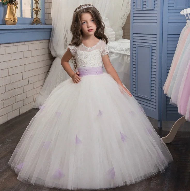 New Design Teen Girls White Lace Dress Girl Wedding Party Dress - Buy ...