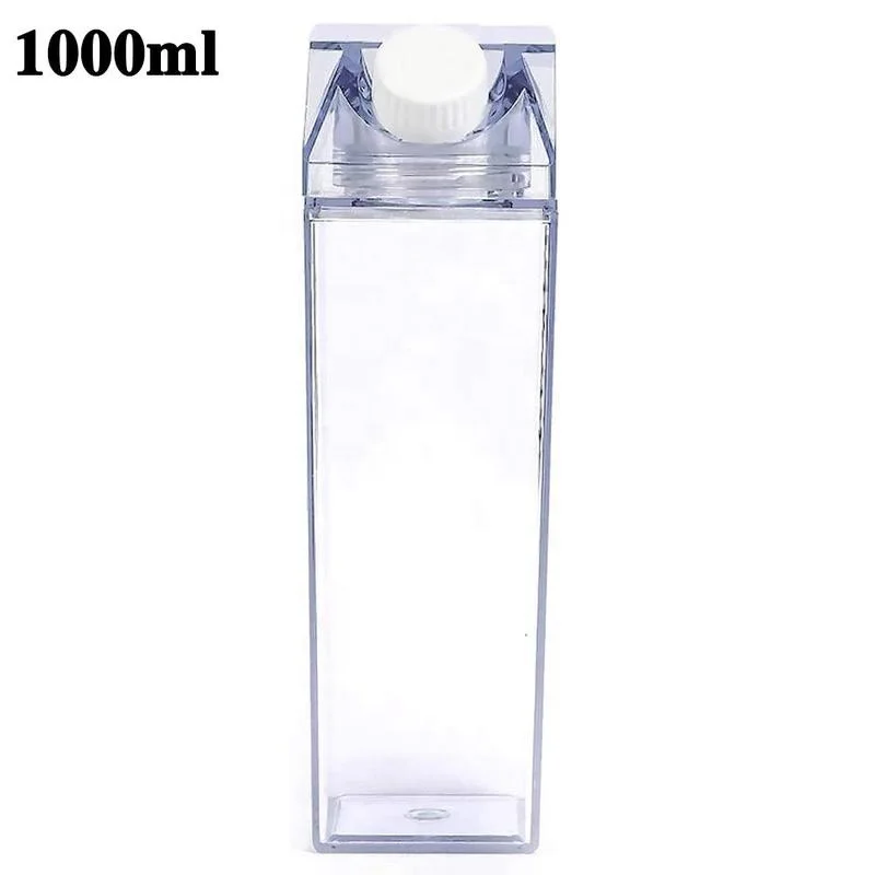 

Large Capacity 1000ml BPA Free Water Bottle Plastic Box Milk Drinking Water Cup