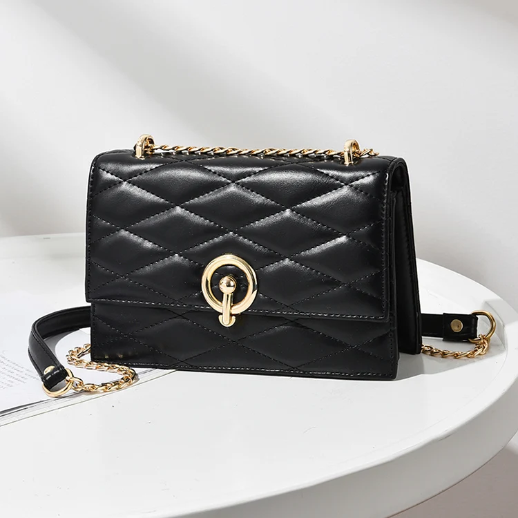 

AZB483 Fashion Women Crossbody Shoulder Bag Small Envelope Handbag Lichee Pattern Rhombic Handbags For Women Chain Bag, Customizable