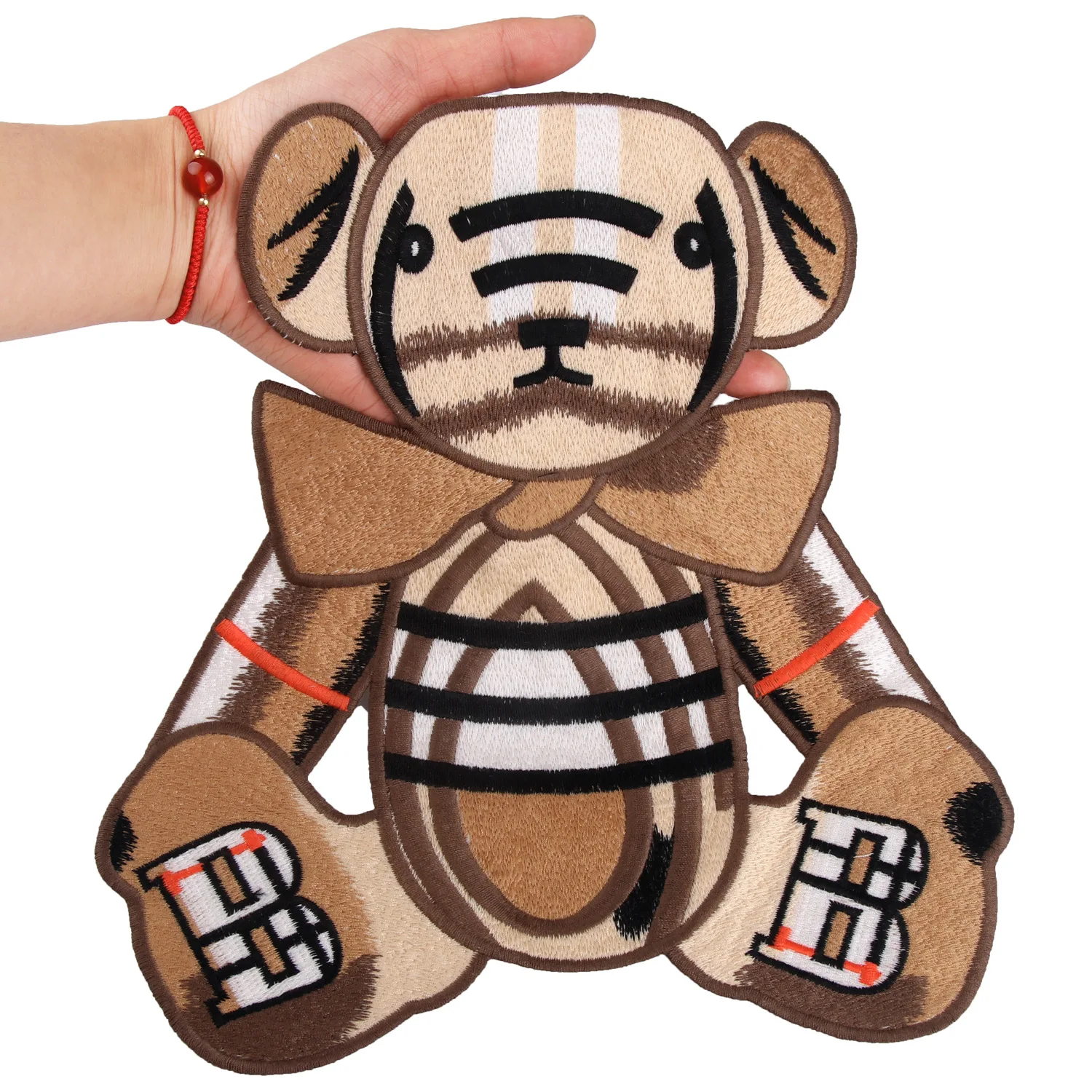 

Cartoon water soluble letter bear embroidered cloth bead patch towel embroidered cloth patch clothing accessories