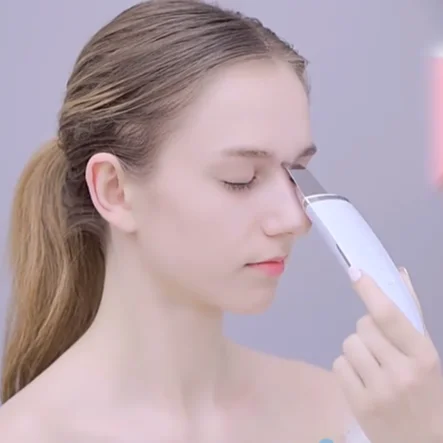 

Portable Ion Ultrasound Facial Spatula Face Peeling Ultrasonic Skin Scrubber Machine Facial Massager Skin care, White / black