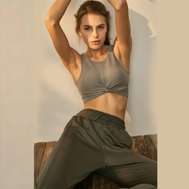 

Good Reputation Women's yoga fitness exercise quick-drying moisture wicking sports underwear top vest, Picture shows