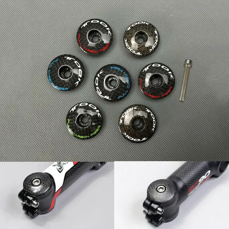 Took Headset Stem Top Cap Carbon Fiber Mtb Road Superlight Bike Headset Stem Top Cap Bicycle